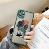 Husa iPhone 12 Pro, Plastic Dur cu protectie camera, Forest